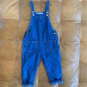 Zara denim overalls